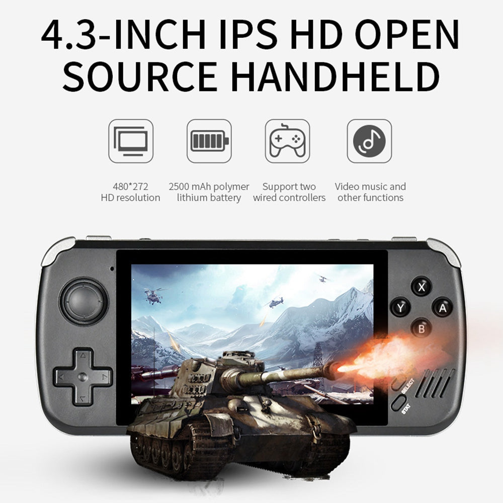POWKIDDY X39 (64GB TF Card) English Version 4.3-inch Screen Retro Game Console Kids Adult Game Machine Gift Electronic Video Game Player POWKIDDY X39 (64GB TF Card) English Version 4.3-inch Screen Retro Game Console Kids Adult Game Machine Gift Electronic Video Game Player